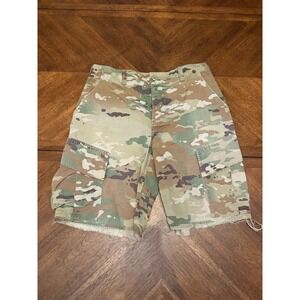 Military OCP Multicam Cargo Shorts Ripstop Raw Hem Army Combat Uniform 34